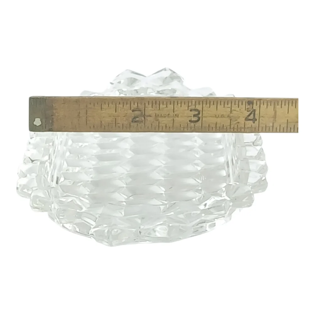 Clear Crystal-Style Oval Vanity Tray - Classic Glass Finish Fostoria American